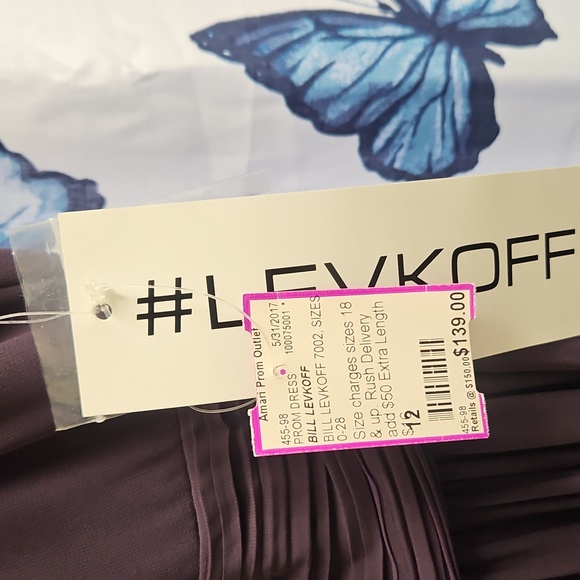 #Levkof Elegant Purple Halter Dress - Picture 5 of 10